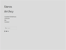 Tablet Screenshot of karenarchey.com